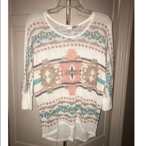 Tribal print top